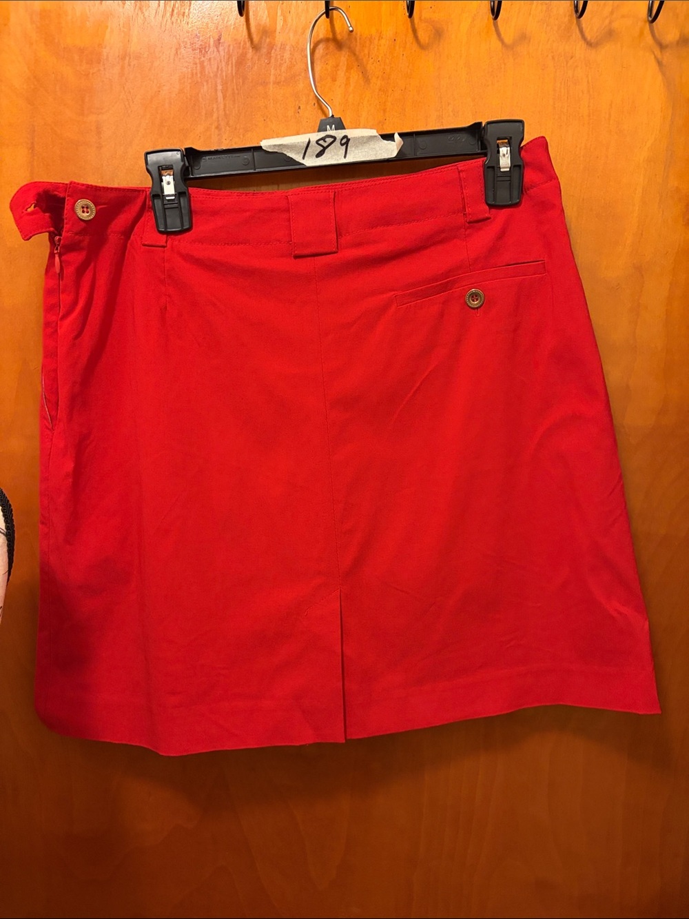Sport Haley Red Women's Skort with Front Pleat